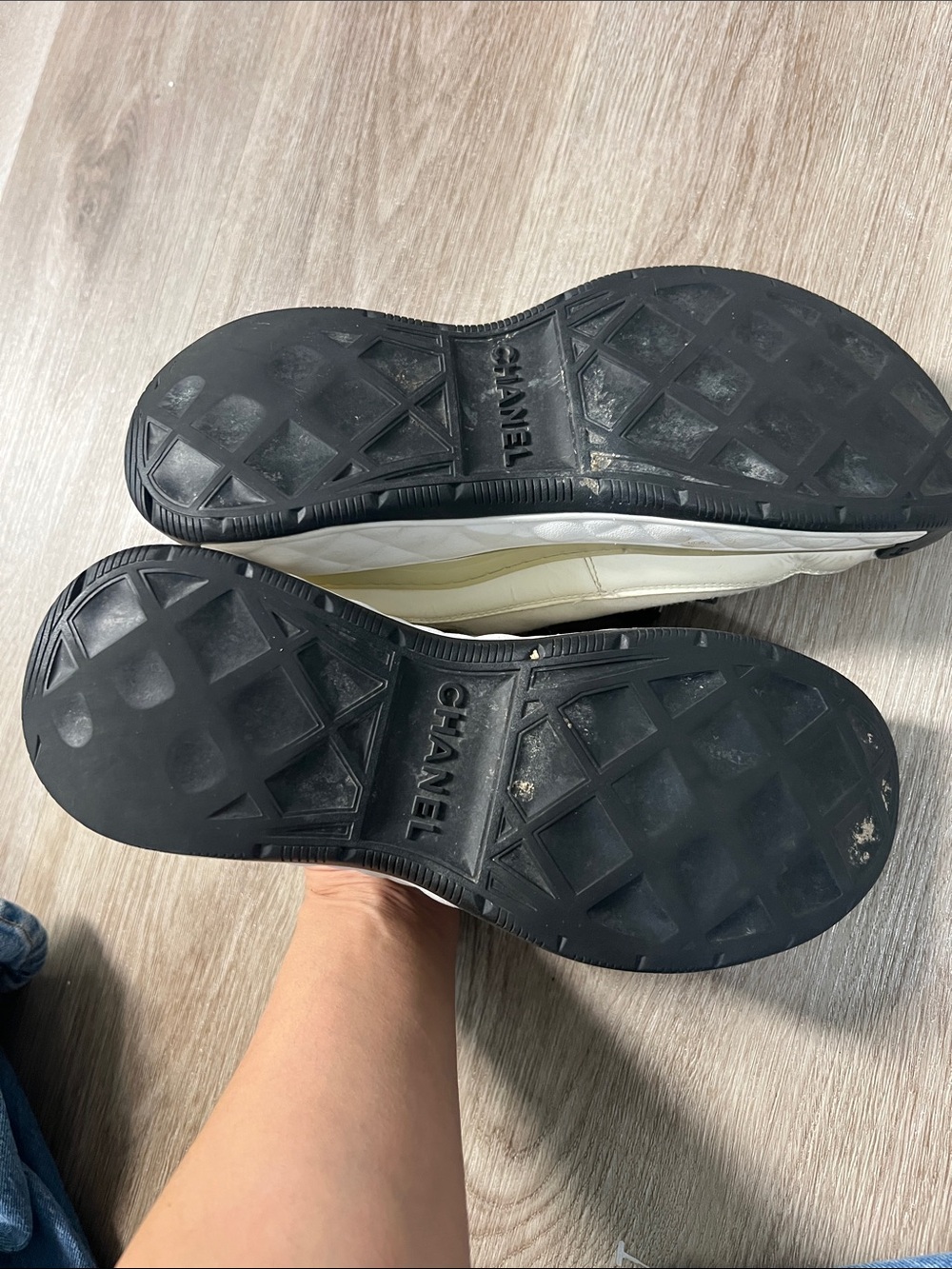 Chanel Trainers Suede and Leather Sneakers - Picture 6 of 15